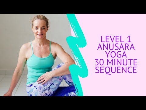 Level 1 Anusara Yoga class with Sarah Powell | Level 1 Yoga Class | 30 minute yoga lesson