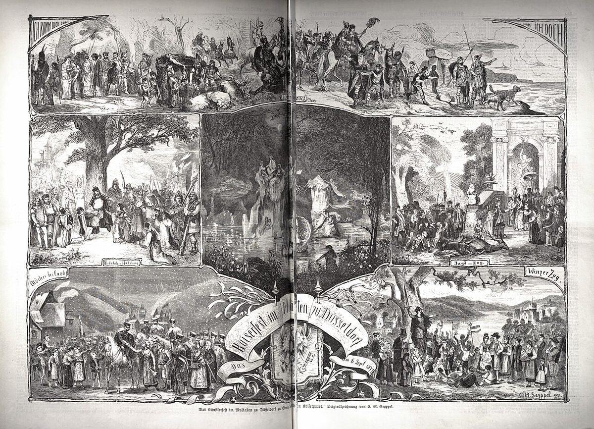 Künstlerfest im Malkasten zu Düsseldorf 1877
